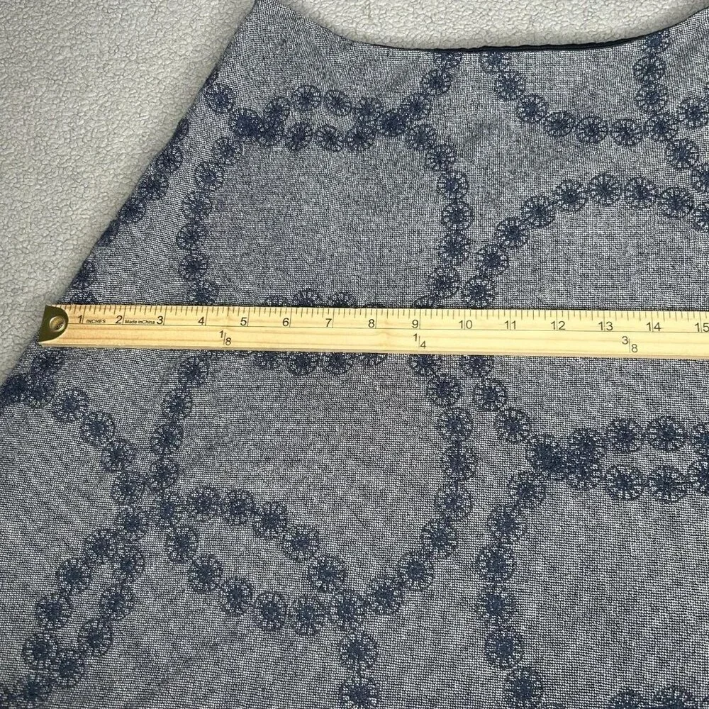 Boden Skirt Womens 6R Wool Blend Full A Line Embroidered Circles Classic